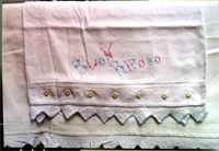 vintage 1930s hand embrodiered pillow cases
