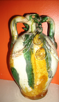 antique wine flask
