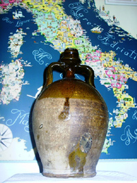antique Italian wine jug