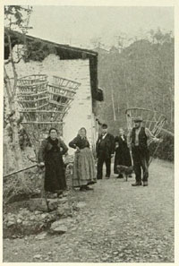 Italian peasants with carriers