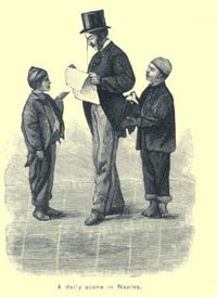 19th century Neapolitan children begging