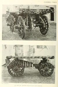 antique painted bullock carts from Romagna