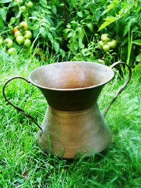 antique copper water vessel